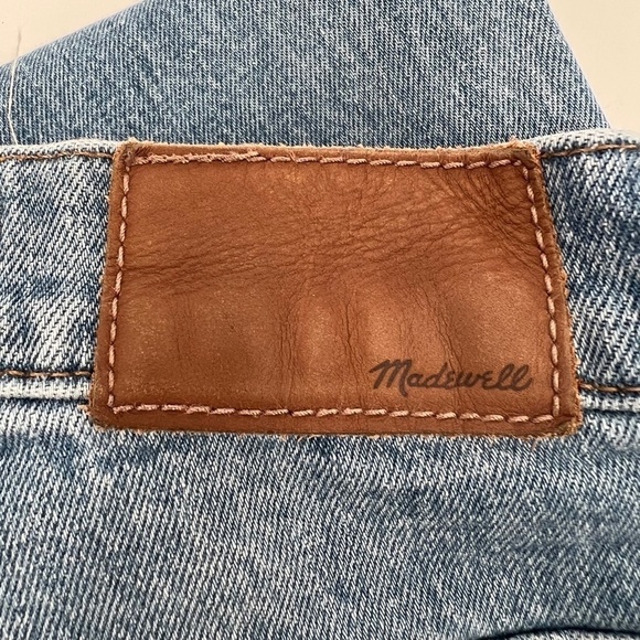 Madewell Wide-Leg Button Fly Rough Hem Crop Jeans Size 23 Women’s - Picture 7 of 9